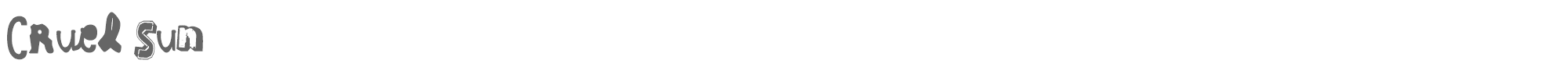Cruel Sun Cruel_Sun.ttf font preview