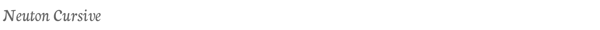 Neuton NeutonCursive-Regular.ttf font preview