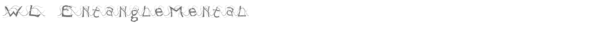 WL EntangleMental WLEntangleMental-Light.ttf font preview