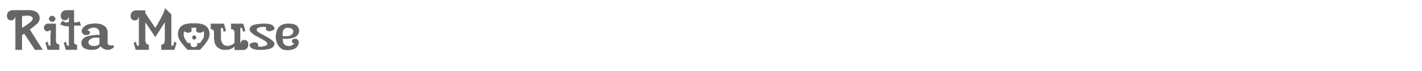 Rita Mouse RITAMOUS.OTF font preview