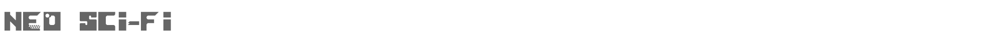 Sample characters Neo Sci-Fi Font