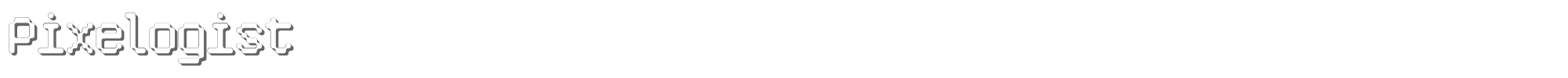 Pixelogist Pixelogist_3D.ttf font preview