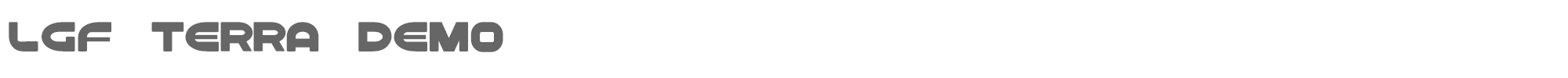 LGF Terra Demo LGFTERRADEMO.otf font preview