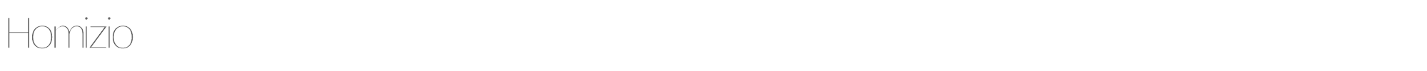 Homizio thin.ttf font preview