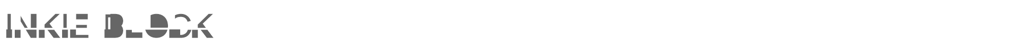 Inkie Block InkieBlock-Regular.ttf font preview