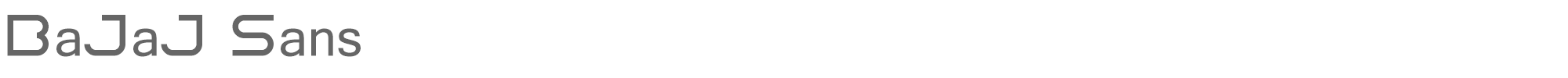 Sample characters Bajaj Sans Font