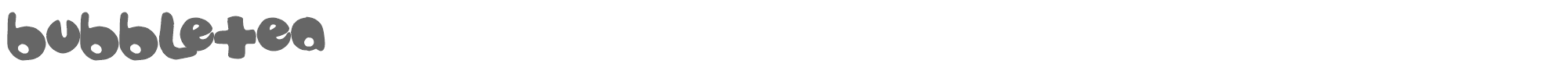Bubbletea bubbletea.ttf font preview