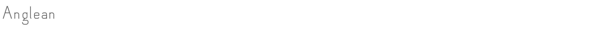 Sample characters Anglean Font
