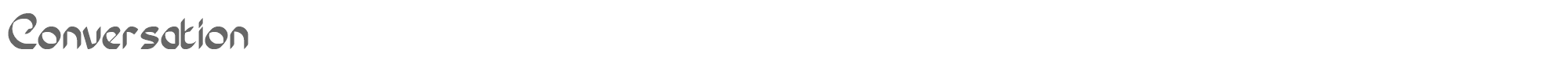 Conversation Converation.ttf font preview