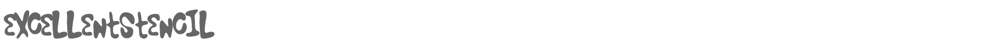 Excellent Stencil ExcellentStencil.ttf font preview