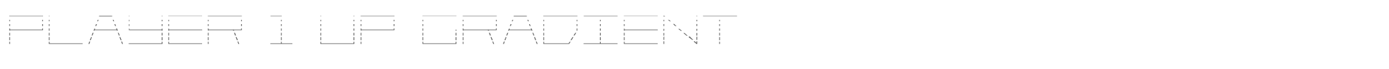 Player 1 Up player1upgrad.ttf font preview