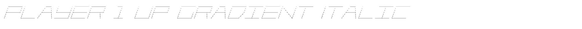 Player 1 Up player1upgradital.ttf font preview