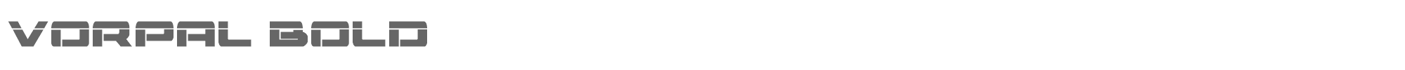 Vorpal vorpalbold.ttf font preview