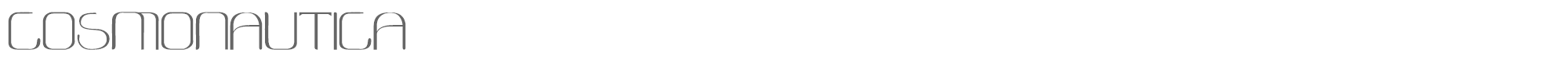 Cosmonautica Cosmonautica.ttf font preview
