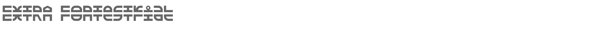 Extra Fontestrial extra_fontestrial.ttf font preview