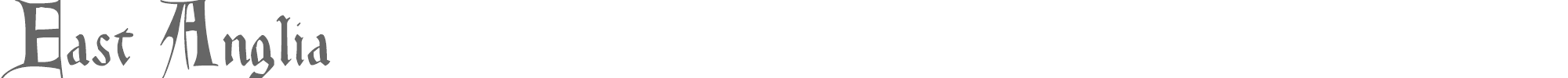 Sample characters East Anglia Font