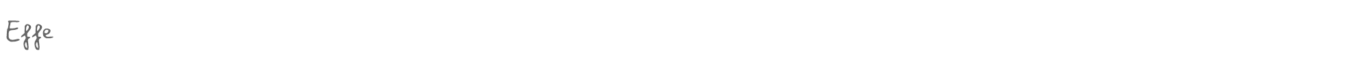 Sample characters Effe Font