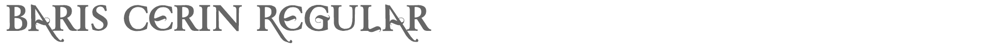 Baris Cerin Baris_Cerin.ttf font preview