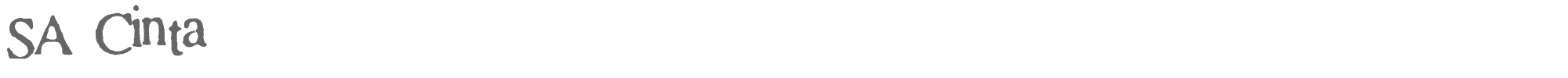 Sample characters SA Cinta Font