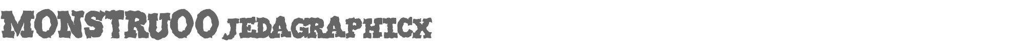 Monstruo Jedagraphicx MONSTRUO-jedagraphicx.ttf font preview