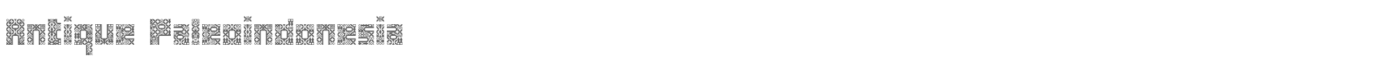 Sample characters Antique Paleoindonesia Font