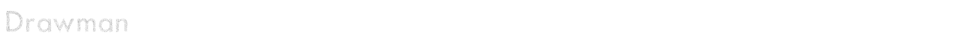 Sample characters Drawman Font