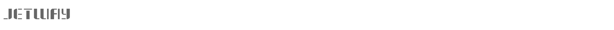 Sample characters Jetway Font