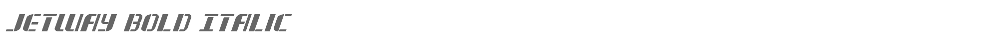 Jetway jetwayboldital.ttf font preview