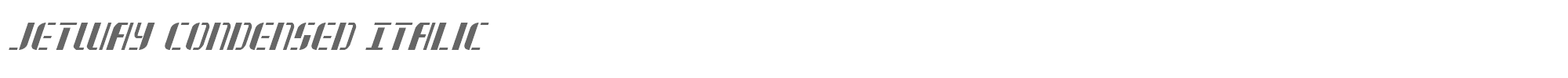 Jetway jetwaycondital.ttf font preview