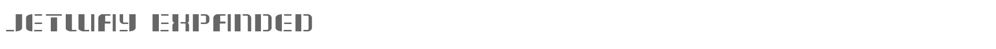 Jetway jetwayexpand.ttf font preview