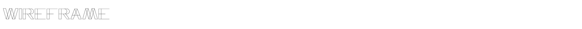 Wireframe Wireframe.ttf font preview