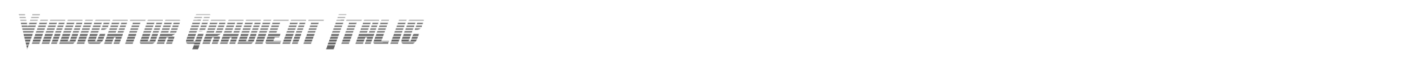 Vindicator vindicatorgradital.ttf font preview