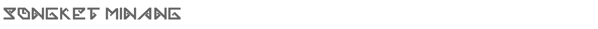 Songket Minang SONGKET.ttf font preview