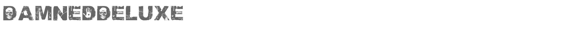 Damned Deluxe Damned.ttf font preview