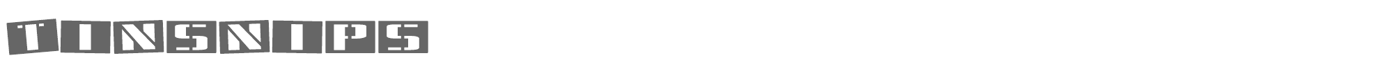 Tinsnips tinsnips.ttf font preview