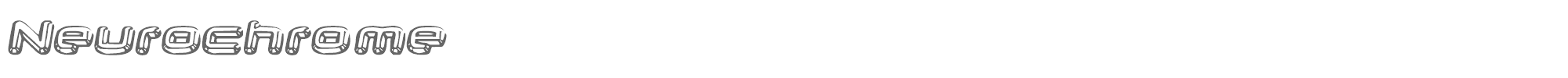 Neurochrome neurochrome.ttf font preview