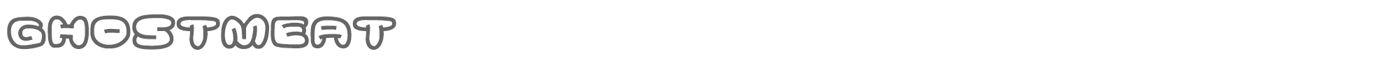 Ghostmeat ghostmeat.ttf font preview