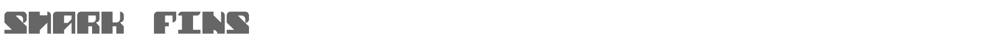 Shark Fins shark_fins.ttf font preview