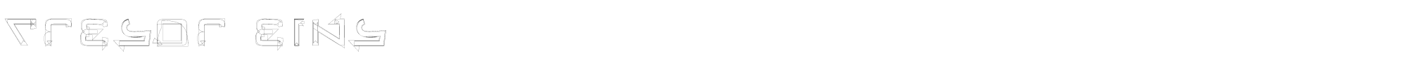 Tresor Eins TRESE___.TTF font preview