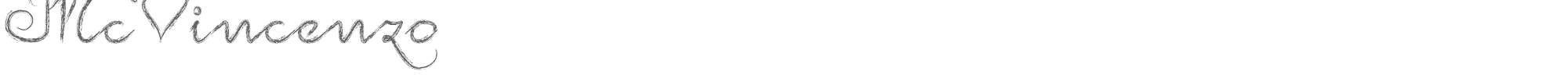 Sample characters McVincenzo Font