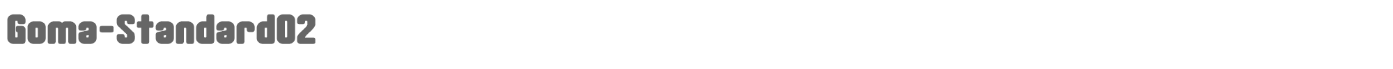 Goma Standard 02 gomarice_goma-standard02.ttf font preview