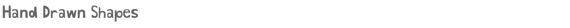 Hand Drawn Shapes HandDrawnShapes.otf font preview