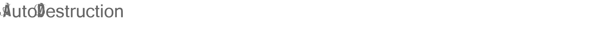 AutoDestruction AutoDestruction.ttf font preview