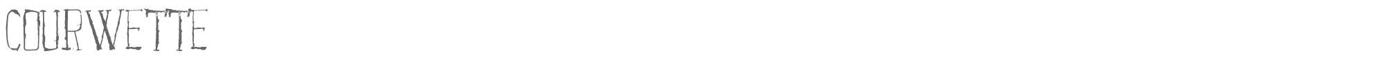 Courwette Courwette.otf font preview