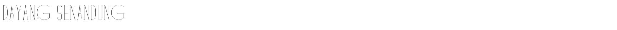 Sample characters Dayang Senandung Font