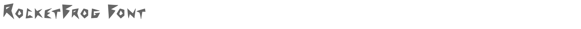 RocketFrog rocketfrog_font.ttf font preview