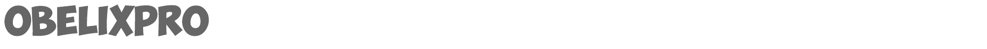 Sample characters Obelix Pro Font