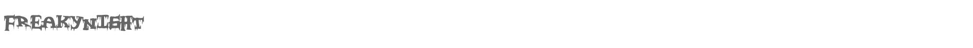 Freaky Night FreakyNight.ttf font preview