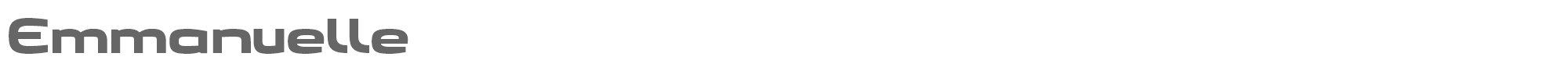 Sample characters Emmanuelle Font