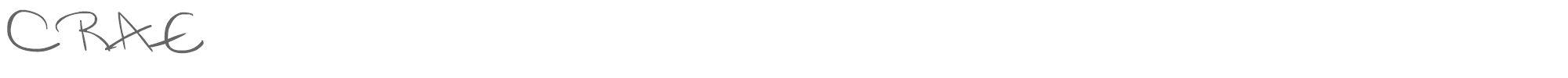 Sample characters Crae Font